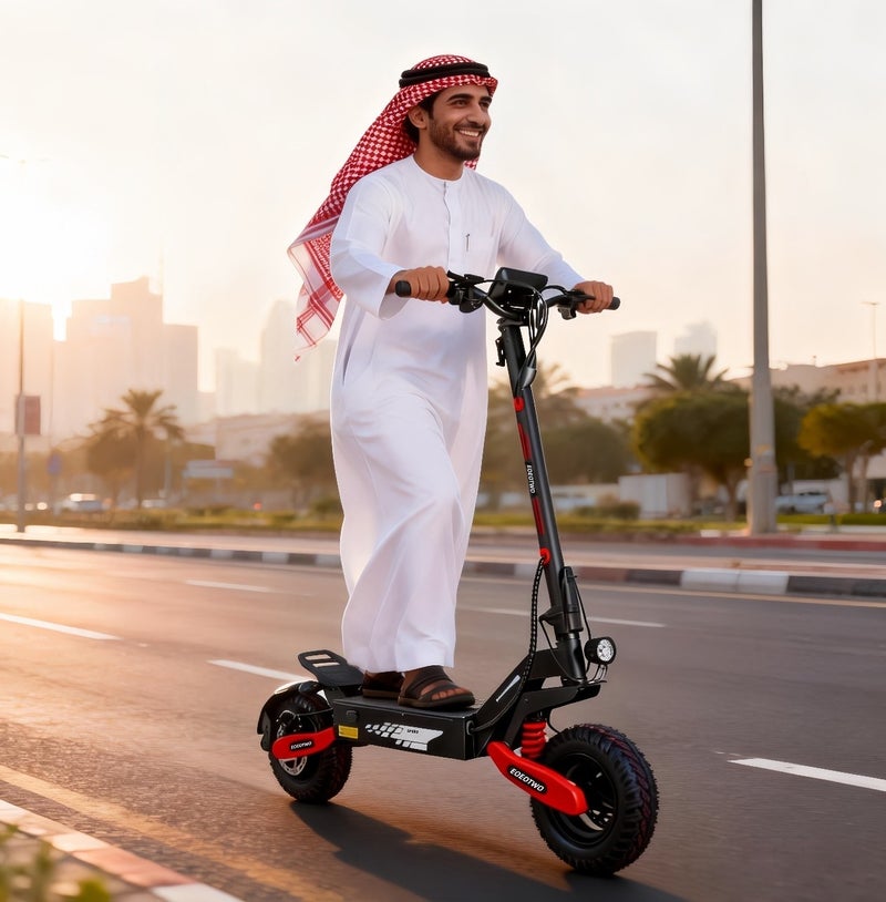 سكوتر كهربائي GT06، سرعة قصوى 55 كم/ساعة ومدى أقصى 65 كم، محرك 1200 واط، نظام تعليق مزدوج، نظام منع الانزلاق TCS، حمولة قصوى 150 كجم، قابل للطي - Image 1